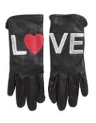 Lord & Taylor Love Patch Gloves