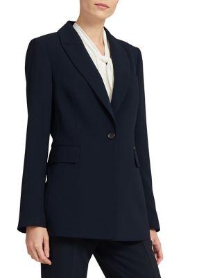 Donna Karan Single Button Long Blazer