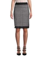 Ivanka Trump Fringed Pull-on Skirt