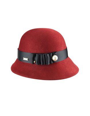 Betmar Cassatt Wool Cloche Hat