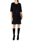 Shirtdress Kassidy Faux Leather-trimmed Shift Dress