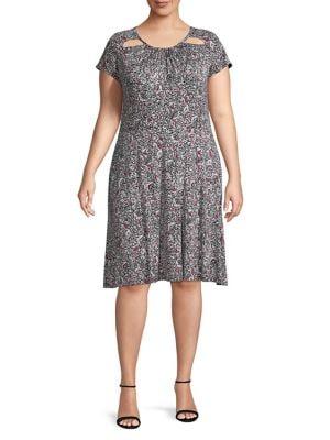 Michael Michael Kors Plus Boho Printed Dress