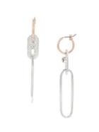 Bcbgeneration Two-tone Long Oval Link Drop Earrings