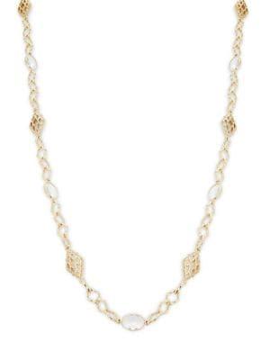 Design Lab Crystal Station Chain Necklace