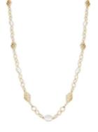 Design Lab Crystal Station Chain Necklace