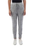 B Collection By Bobeau Leopard Printed Brushed Joggers