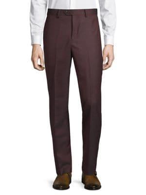 Tallia Orange Textured Wool Pants