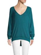 Free People Ribbed Raglan-sleeve Sweater