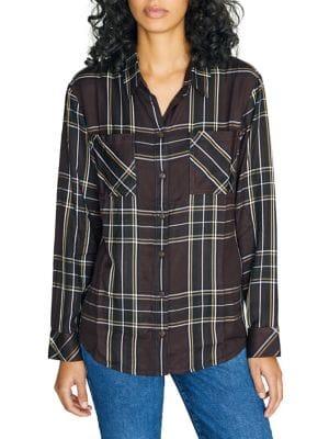 Sanctuary New Generation Plaid Boyfriend Shirt