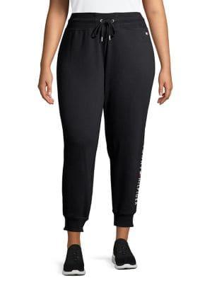 Tommy Hilfiger Plus Logo Cotton Blend Jogger Pants