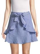 The Fifth Label Stripe Cotton Mini Skirt