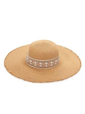 Collection 18 Nat Embellished Sun Hat
