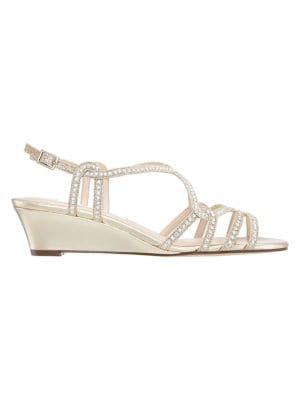 Nina Fynlee Embellished Wedge Sandals