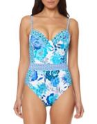 Bleu By Rod Beattie Floral One-piece Swimsuit