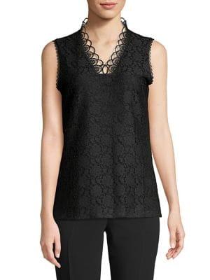Karl Lagerfeld Paris V-neck Lace Top