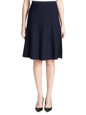 Calvin Klein Pleated Sweater Skirt