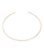 Nadri Crystal Rose-goldtone Collar Necklace