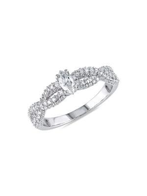 Sonatina Sterling Silver & 0.33 Tcw Diamond Ring