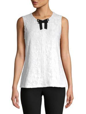 Karl Lagerfeld Paris Sleeveless Lace Top