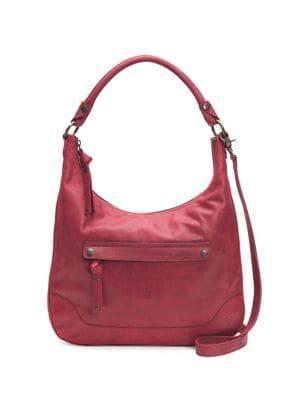 Frye Melissa Zip Leather Hobo Bag