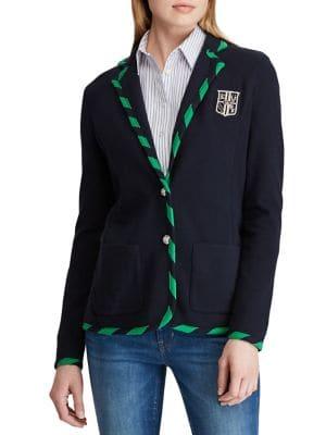Lauren Ralph Lauren Striped Long-sleeve Blazer