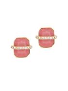 Vince Camuto Pave Trapped Gemstones Stud Earrings
