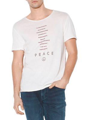 John Varvatos Peace Words Graphic Tee