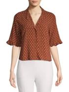 Miss Selfridge Printed Button-down Shirt