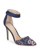 Charles By Charles David Pointer Embroidered Heels