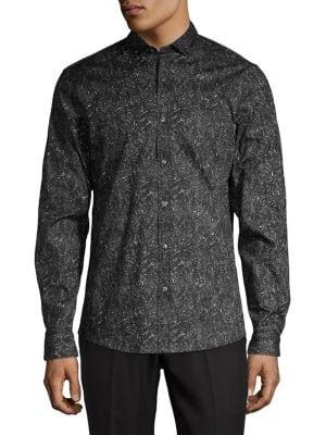 Michael Kors Paisley Printed Button-down Shirt