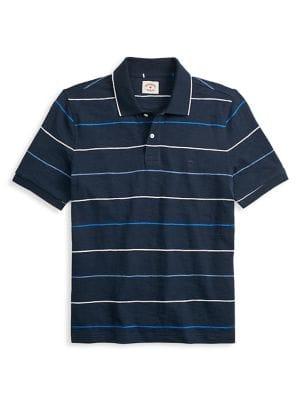 Brooks Brothers Red Fleece Striped Polo Tee