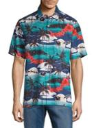 Tommy Bahama Moonlight Island Silk Short-sleeve Shirt