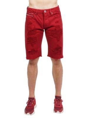 Cult Of Individuality Rebel Distressed Cotton Shorts