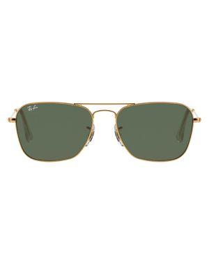 Ray-ban 58mm Rectangular Aviator Sunglasses