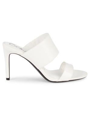 Calvin Klein Rema Leather Double-strap Sandals