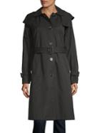 Michael Michael Kors Long-sleeve Hooded Trench Coat
