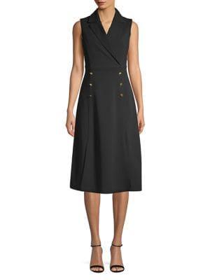 Donna Karan Scuba Crepe A-line Dress