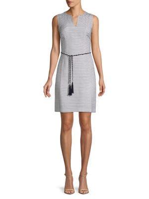 Karl Lagerfeld Paris Striped Shift Dress