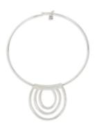 Robert Lee Morris Sculptural Multi-row Pendant Round Wire Collar Necklace