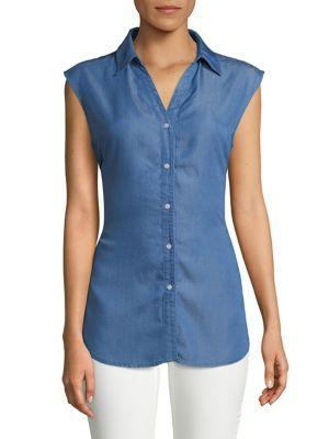 Jones New York Sleeveless Denim Top