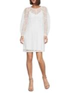 Bcbgmaxazria Striped Mesh Shift Dress