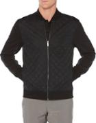 Perry Ellis Woven Quilted Bomber Jacket