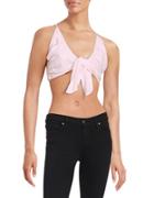 Kendall + Kylie Tie Front Cropped Cami