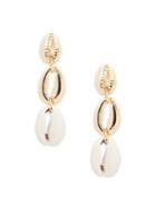 Design Lab 2-pairs Shell Layered Drop Earrings