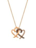 Le Vian 14k Strawberry Gold, Chocolate Diamond And Nude Diamond Pendant Necklace
