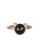 Karl Lagerfeld Rose Cut Choupette Swarovski Crystal Solitaire Ring