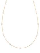 Lord & Taylor Goldplated & Rhodium-plated Bead Station Necklace