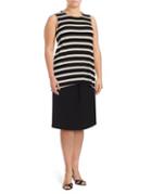 Vince Camuto Plus Striped Knit Top