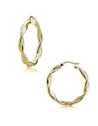 Lord & Taylor 18k Gold Vermeil Double-twisted Hoop Earrings