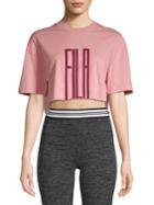 Fila Printed Cotton Cropped Top